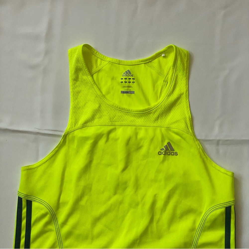 Neon Yellow Adidas Singlet